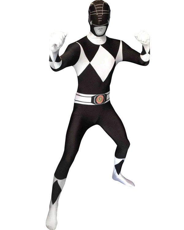 Black Power Ranger Men Costume