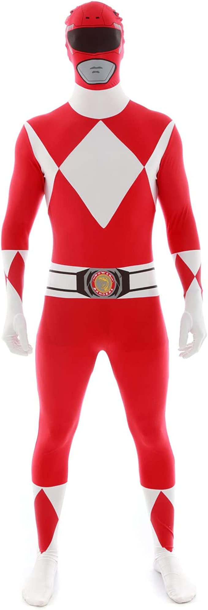 Red Power Ranger Men Costume