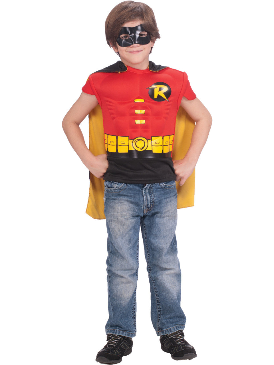 Kids Robin Muscle Chest Boys Costume.