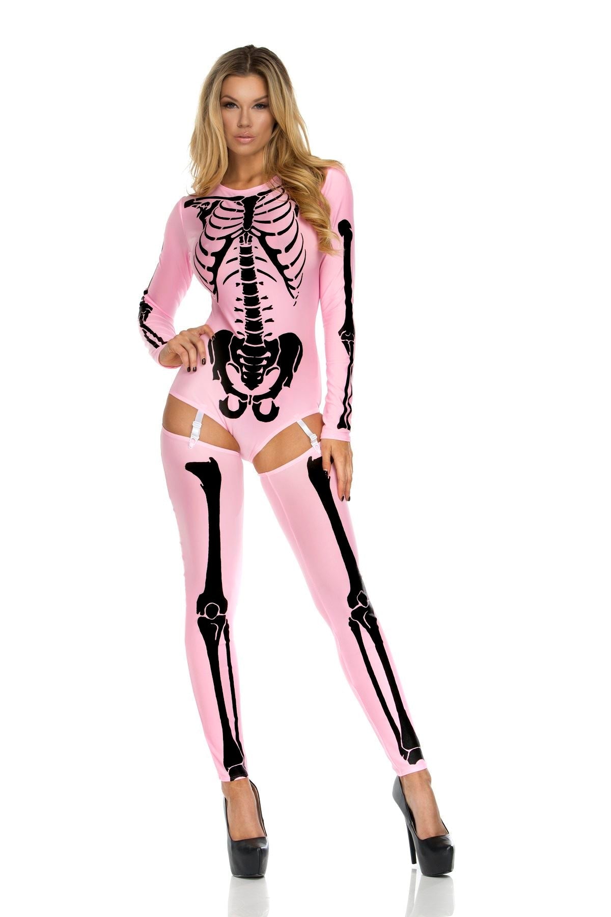 Skeleton Print Bodysuit by Forplay only at  Tdcostumes.com