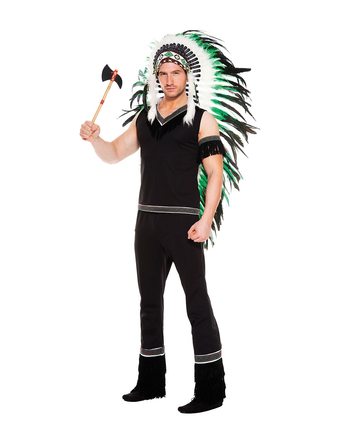 Cherokee Warrior Indian Men Costume by Music Legs only at  TeeJayTraders.com